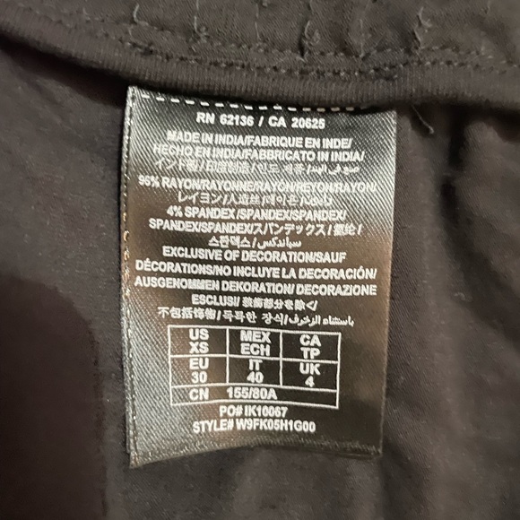 Guess Los Angeles Party Dress Sequined Paillettes Bodycon Jet Black XS - Picture 6 of 7